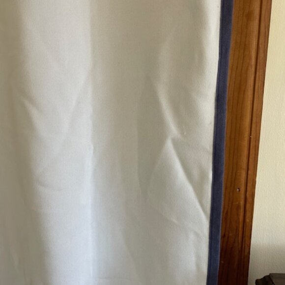 POTTERY BARN KIDS Blue Madras Plaid Patchwork Blackout Curtain Panel (1) - Picture 16 of 16